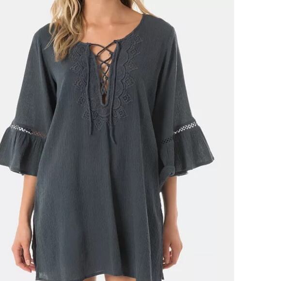 O’Neill Water Solids Long-Sleeve Dress Cover-Up size XL - Picture 1 of 8